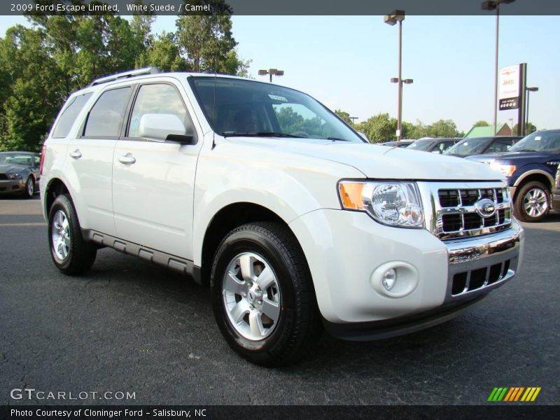 White Suede / Camel 2009 Ford Escape Limited