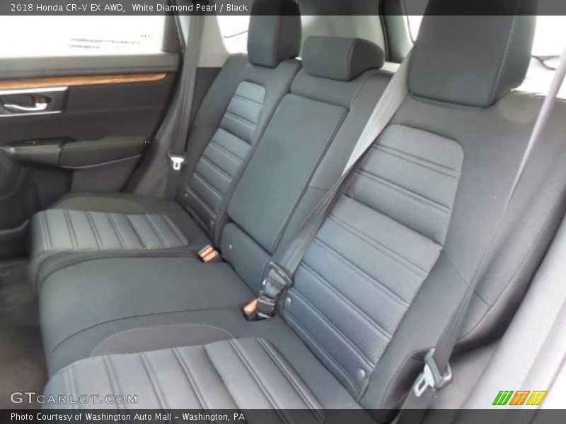 White Diamond Pearl / Black 2018 Honda CR-V EX AWD