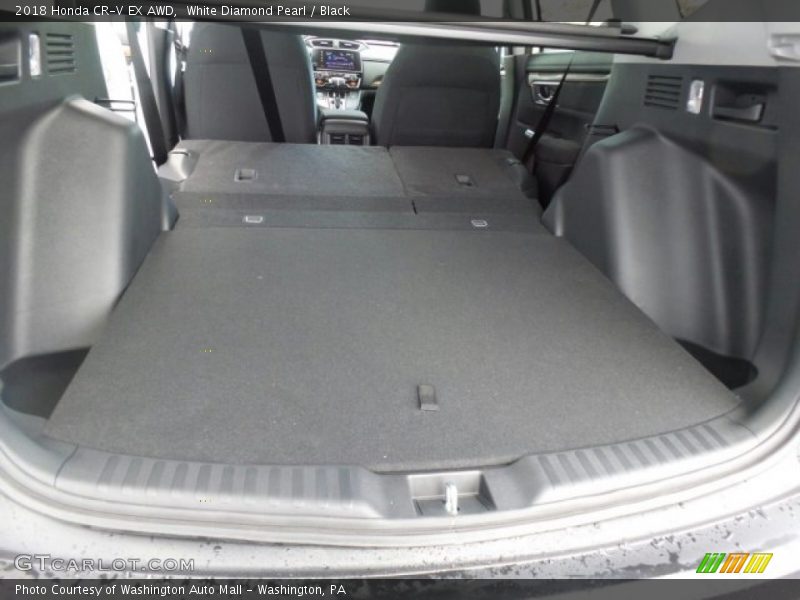 White Diamond Pearl / Black 2018 Honda CR-V EX AWD