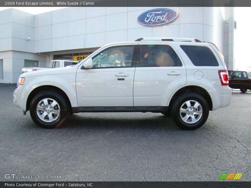 White Suede / Camel 2009 Ford Escape Limited
