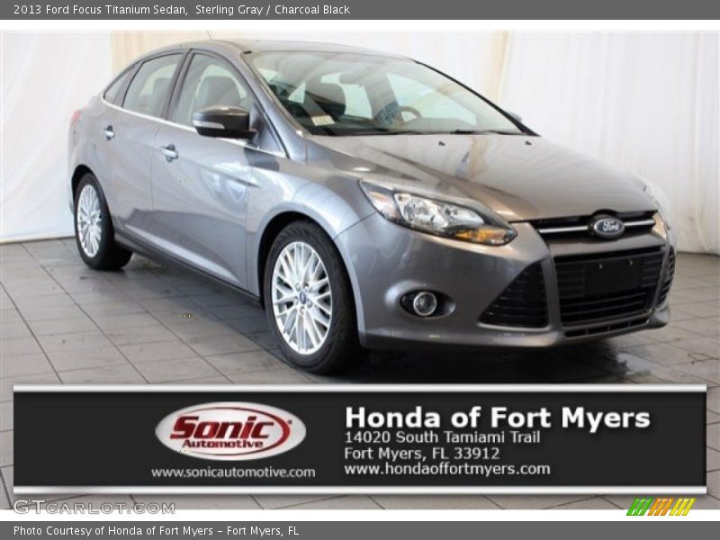 Sterling Gray / Charcoal Black 2013 Ford Focus Titanium Sedan