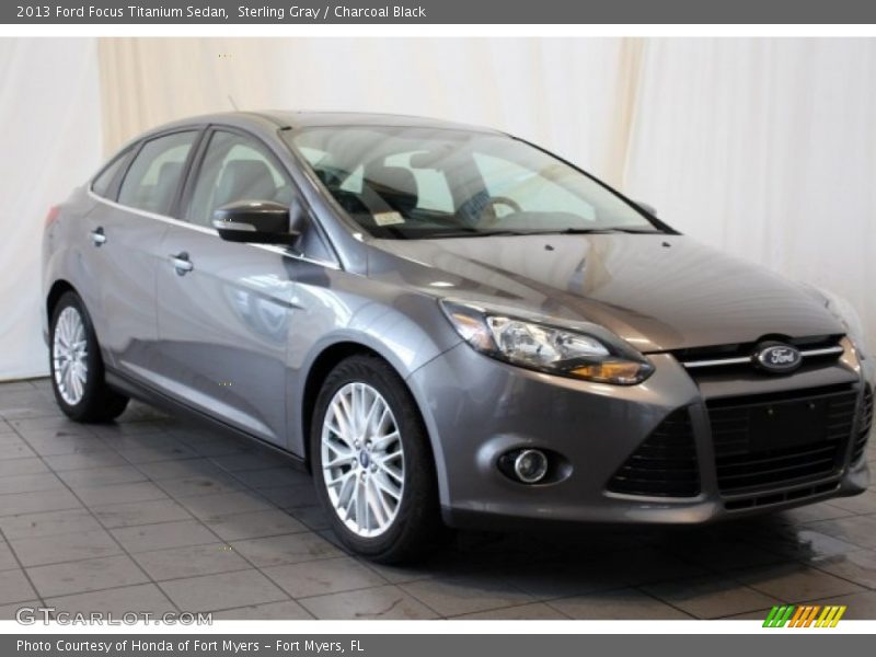 Sterling Gray / Charcoal Black 2013 Ford Focus Titanium Sedan