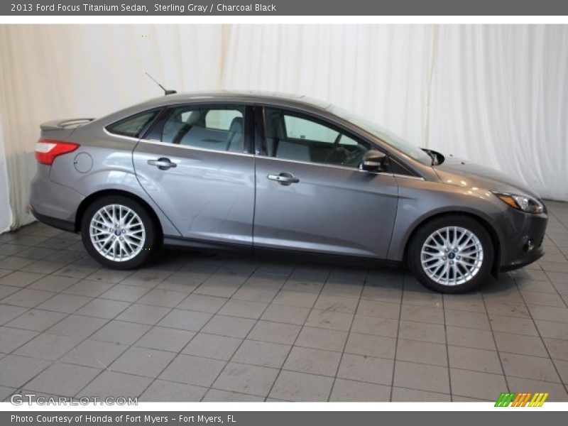 Sterling Gray / Charcoal Black 2013 Ford Focus Titanium Sedan