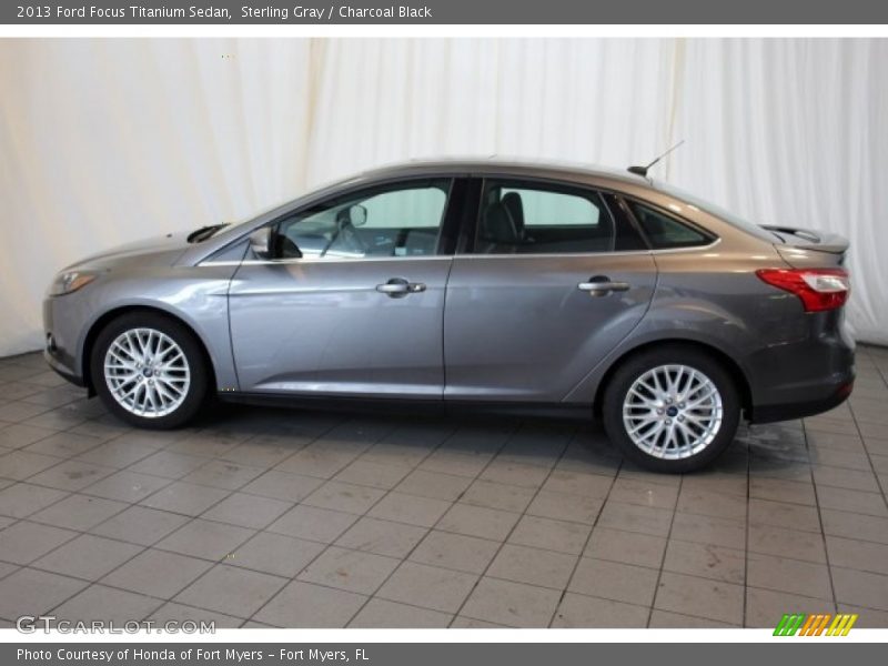 Sterling Gray / Charcoal Black 2013 Ford Focus Titanium Sedan