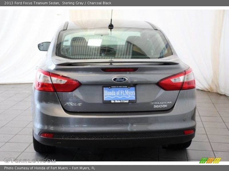 Sterling Gray / Charcoal Black 2013 Ford Focus Titanium Sedan