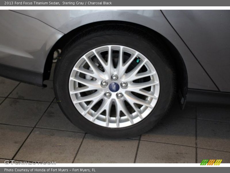 Sterling Gray / Charcoal Black 2013 Ford Focus Titanium Sedan