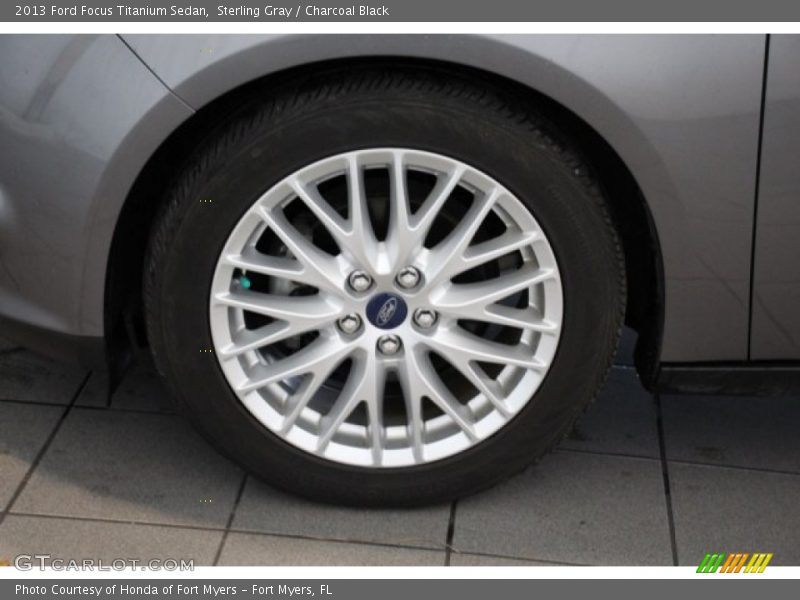 Sterling Gray / Charcoal Black 2013 Ford Focus Titanium Sedan