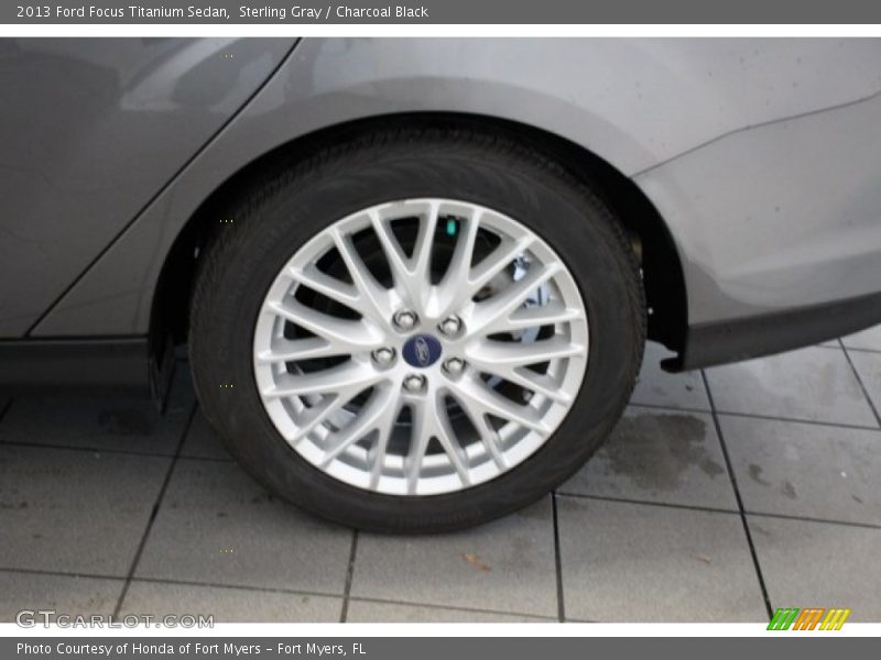 Sterling Gray / Charcoal Black 2013 Ford Focus Titanium Sedan