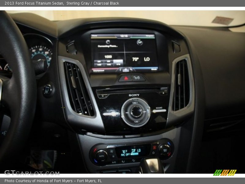 Sterling Gray / Charcoal Black 2013 Ford Focus Titanium Sedan
