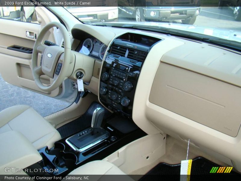White Suede / Camel 2009 Ford Escape Limited