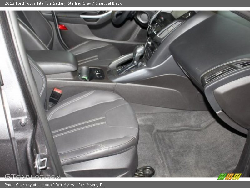Sterling Gray / Charcoal Black 2013 Ford Focus Titanium Sedan