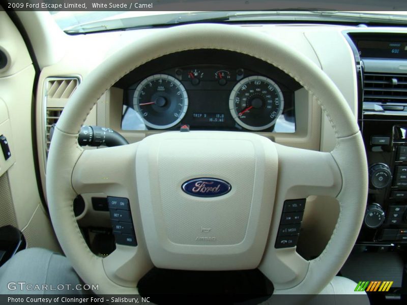 White Suede / Camel 2009 Ford Escape Limited