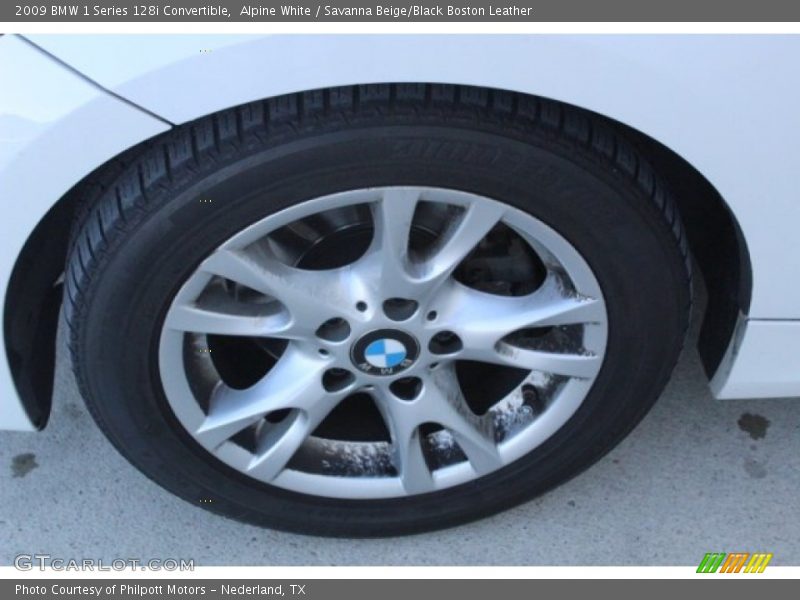 Alpine White / Savanna Beige/Black Boston Leather 2009 BMW 1 Series 128i Convertible