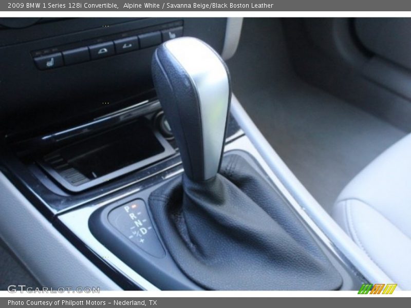 Alpine White / Savanna Beige/Black Boston Leather 2009 BMW 1 Series 128i Convertible