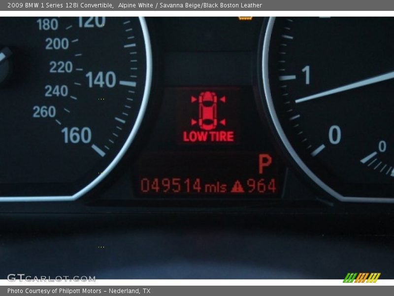 Alpine White / Savanna Beige/Black Boston Leather 2009 BMW 1 Series 128i Convertible