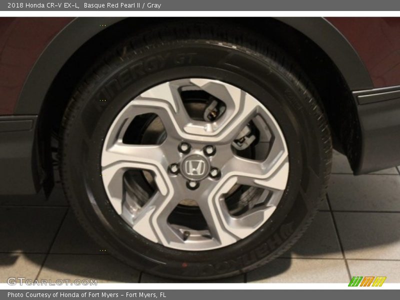 Basque Red Pearl II / Gray 2018 Honda CR-V EX-L