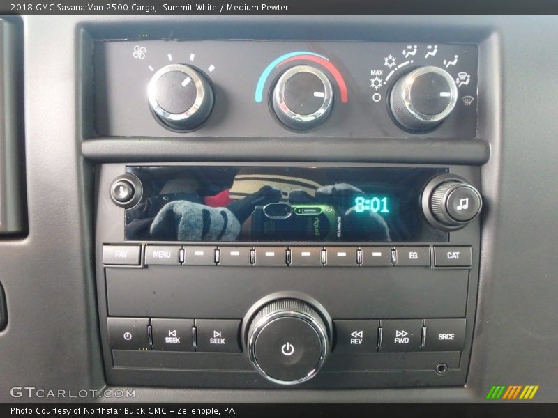 Controls of 2018 Savana Van 2500 Cargo