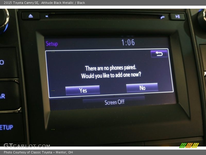 Attitude Black Metallic / Black 2015 Toyota Camry SE