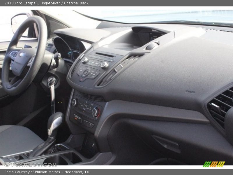 Ingot Silver / Charcoal Black 2018 Ford Escape S