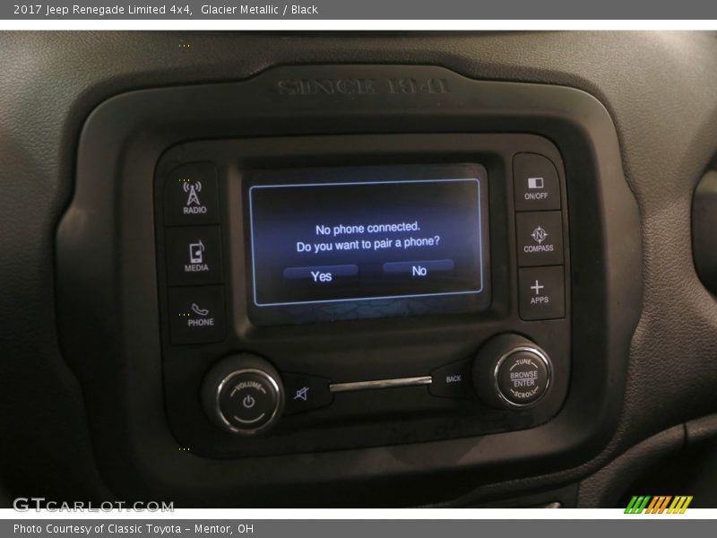 Glacier Metallic / Black 2017 Jeep Renegade Limited 4x4