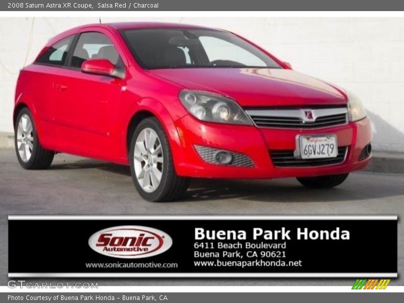 Salsa Red / Charcoal 2008 Saturn Astra XR Coupe