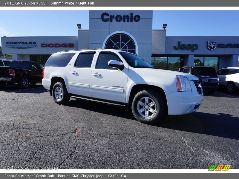 Summit White / Light Tan 2011 GMC Yukon XL SLT