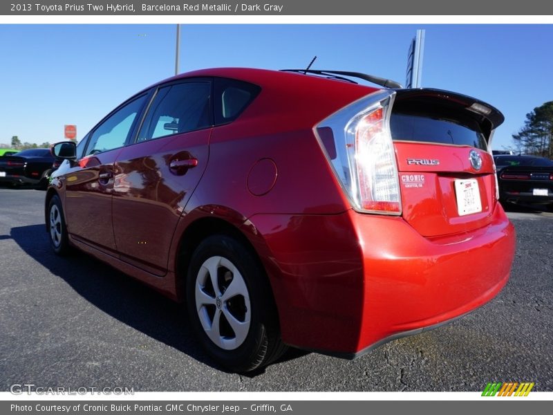 Barcelona Red Metallic / Dark Gray 2013 Toyota Prius Two Hybrid