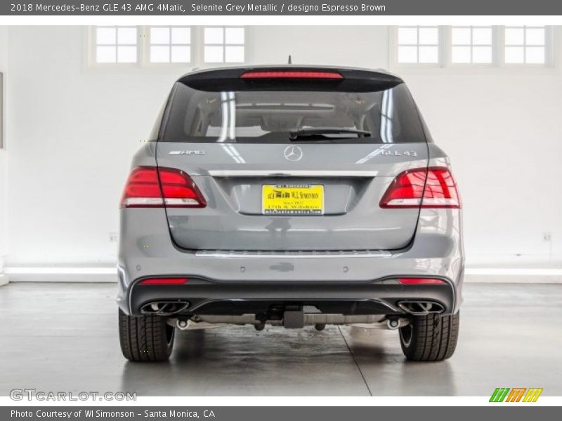 Selenite Grey Metallic / designo Espresso Brown 2018 Mercedes-Benz GLE 43 AMG 4Matic
