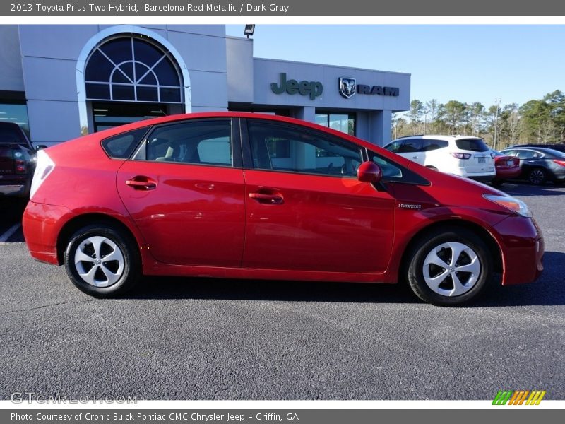 Barcelona Red Metallic / Dark Gray 2013 Toyota Prius Two Hybrid
