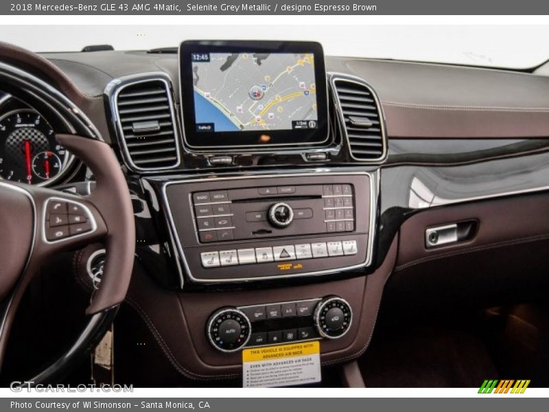 Selenite Grey Metallic / designo Espresso Brown 2018 Mercedes-Benz GLE 43 AMG 4Matic