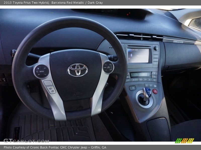 Barcelona Red Metallic / Dark Gray 2013 Toyota Prius Two Hybrid