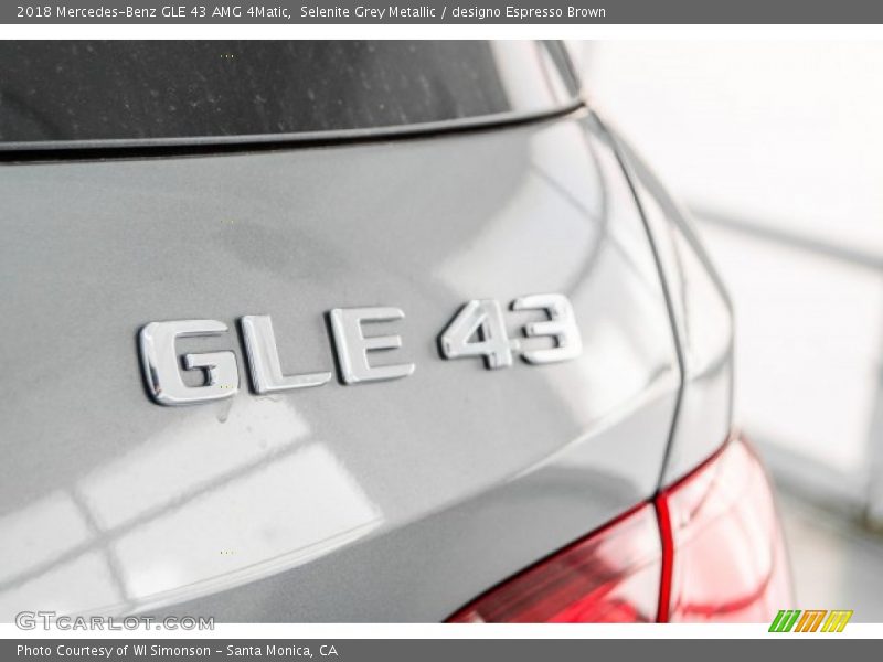 Selenite Grey Metallic / designo Espresso Brown 2018 Mercedes-Benz GLE 43 AMG 4Matic