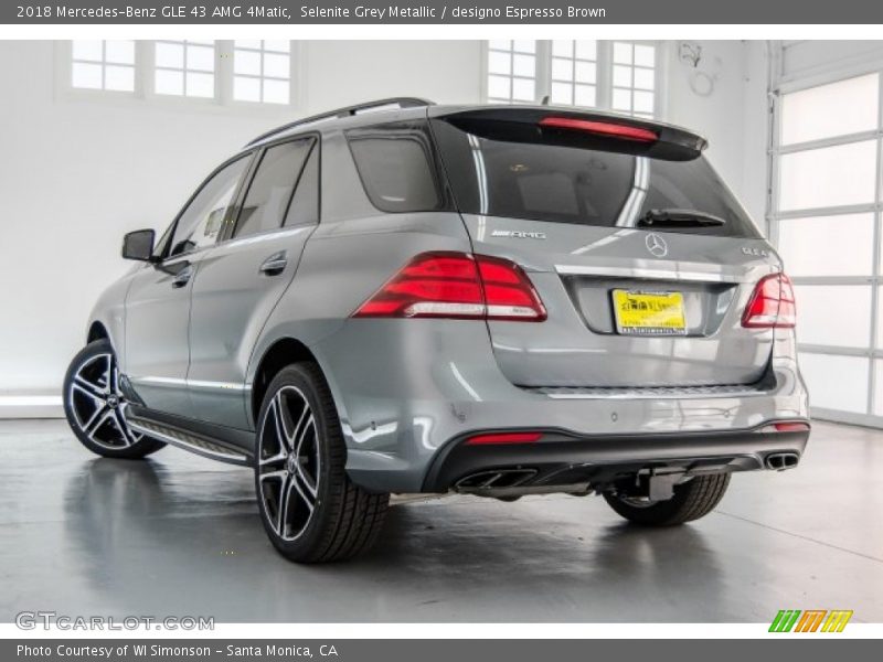 Selenite Grey Metallic / designo Espresso Brown 2018 Mercedes-Benz GLE 43 AMG 4Matic