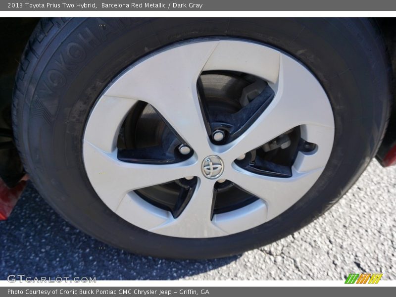 Barcelona Red Metallic / Dark Gray 2013 Toyota Prius Two Hybrid
