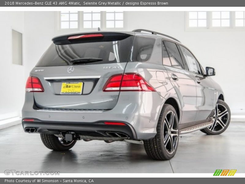 Selenite Grey Metallic / designo Espresso Brown 2018 Mercedes-Benz GLE 43 AMG 4Matic