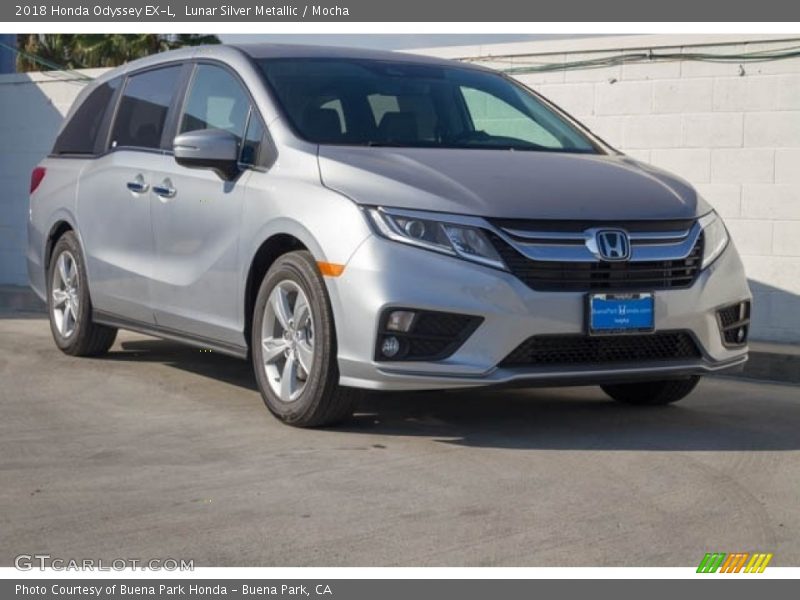 Lunar Silver Metallic / Mocha 2018 Honda Odyssey EX-L