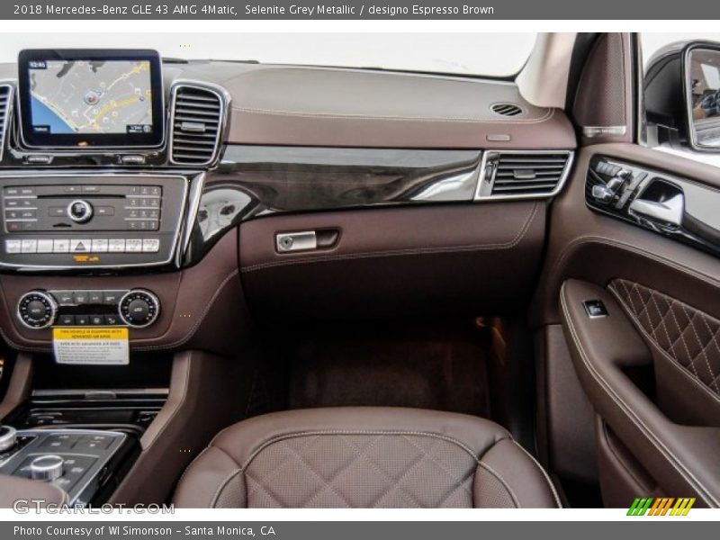 Selenite Grey Metallic / designo Espresso Brown 2018 Mercedes-Benz GLE 43 AMG 4Matic