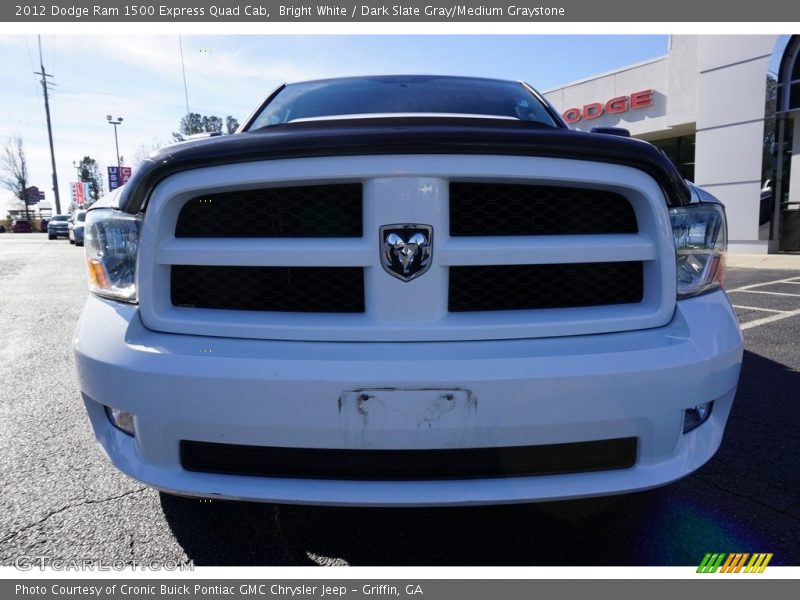 Bright White / Dark Slate Gray/Medium Graystone 2012 Dodge Ram 1500 Express Quad Cab