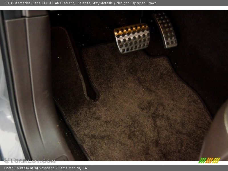 Selenite Grey Metallic / designo Espresso Brown 2018 Mercedes-Benz GLE 43 AMG 4Matic