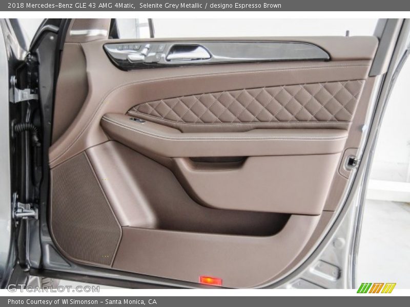 Selenite Grey Metallic / designo Espresso Brown 2018 Mercedes-Benz GLE 43 AMG 4Matic