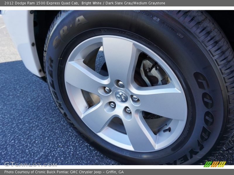 Bright White / Dark Slate Gray/Medium Graystone 2012 Dodge Ram 1500 Express Quad Cab