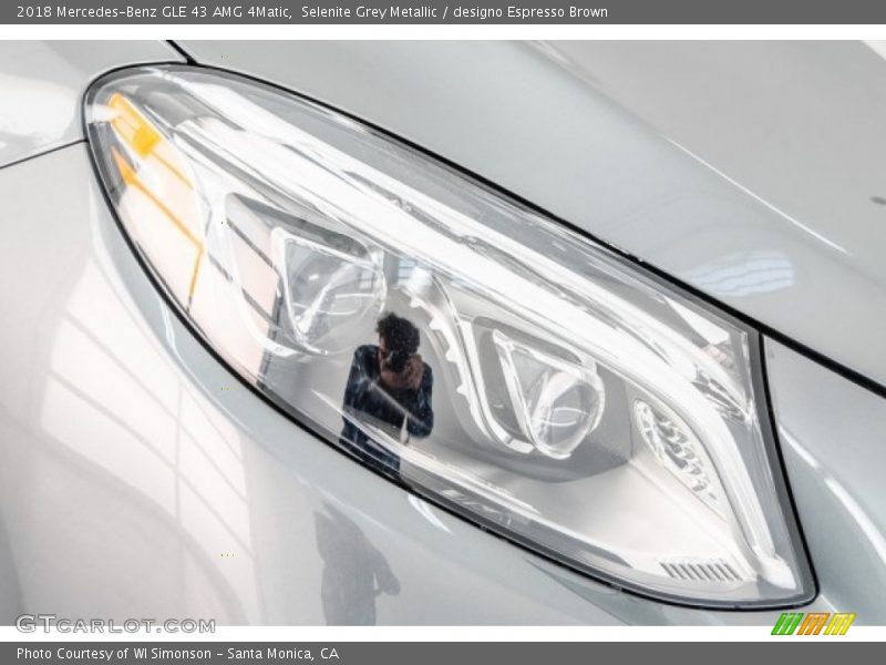 Selenite Grey Metallic / designo Espresso Brown 2018 Mercedes-Benz GLE 43 AMG 4Matic