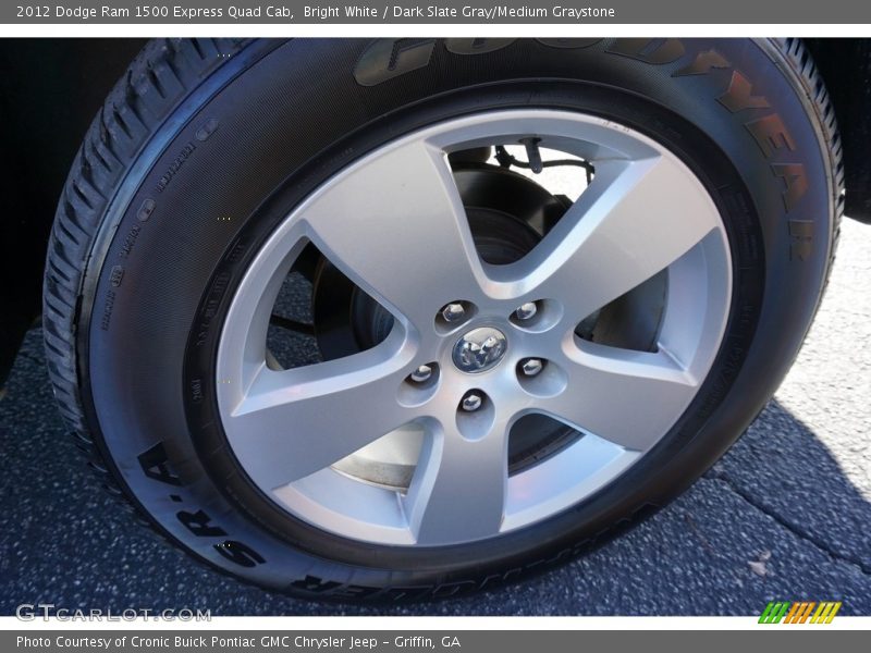 Bright White / Dark Slate Gray/Medium Graystone 2012 Dodge Ram 1500 Express Quad Cab