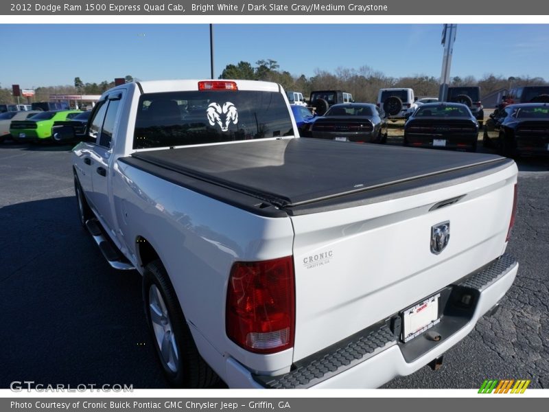 Bright White / Dark Slate Gray/Medium Graystone 2012 Dodge Ram 1500 Express Quad Cab