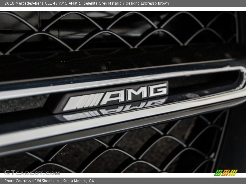 Selenite Grey Metallic / designo Espresso Brown 2018 Mercedes-Benz GLE 43 AMG 4Matic