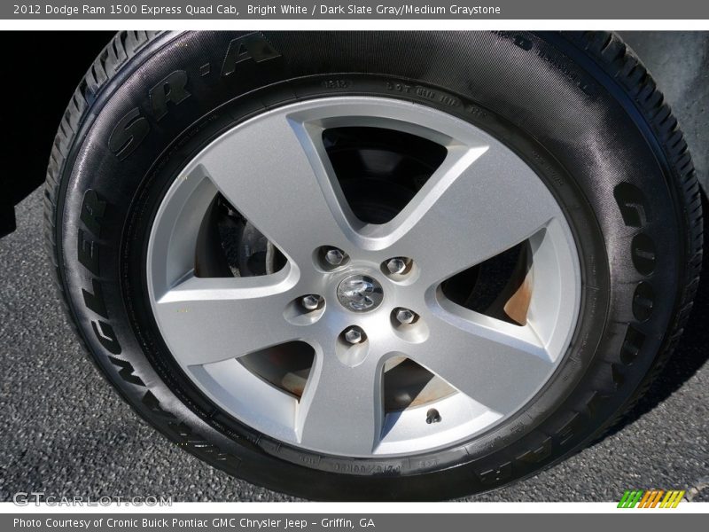 Bright White / Dark Slate Gray/Medium Graystone 2012 Dodge Ram 1500 Express Quad Cab