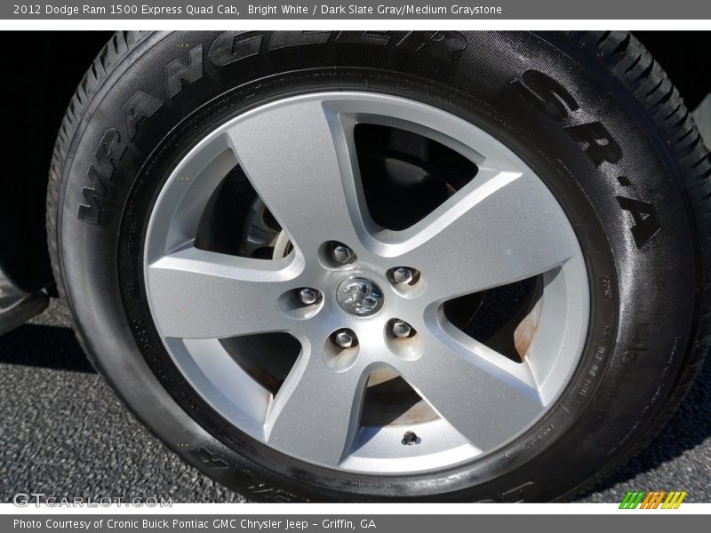Bright White / Dark Slate Gray/Medium Graystone 2012 Dodge Ram 1500 Express Quad Cab