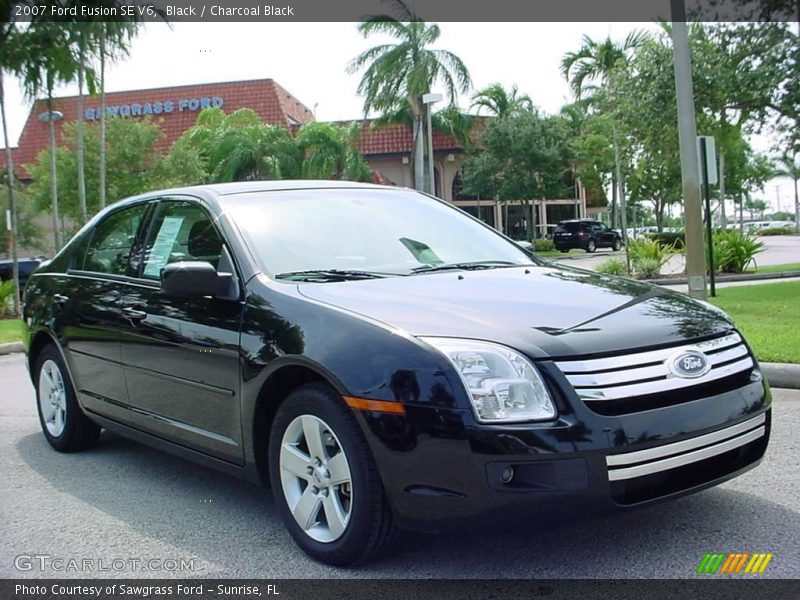 Black / Charcoal Black 2007 Ford Fusion SE V6