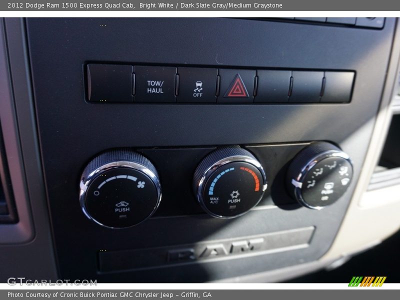 Bright White / Dark Slate Gray/Medium Graystone 2012 Dodge Ram 1500 Express Quad Cab