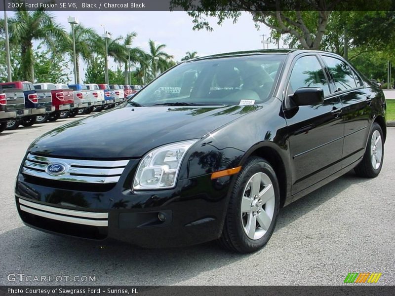 Black / Charcoal Black 2007 Ford Fusion SE V6